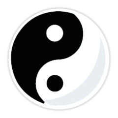 image: A Yin-Yang symbol to represent holistic values